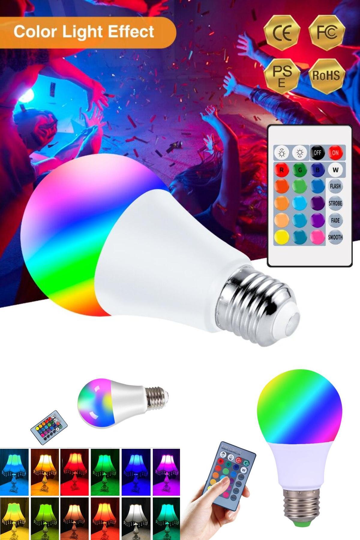 "16 Farklı Renk ve Mod Seçeneği Sunan Akıllı Kumandalı LED Ampul ile Dekorasyona Şıklık Katın!"