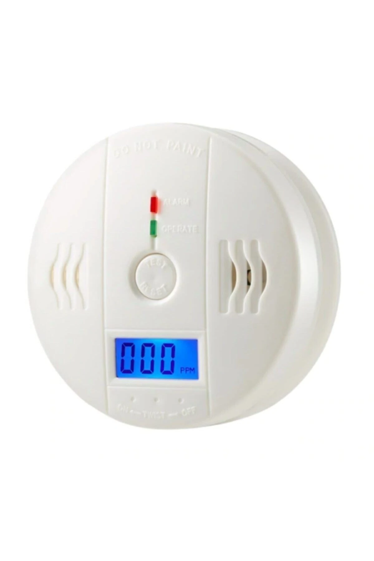 Lcd Co Sensör Karbon Monoksit Sireni Dedektörü