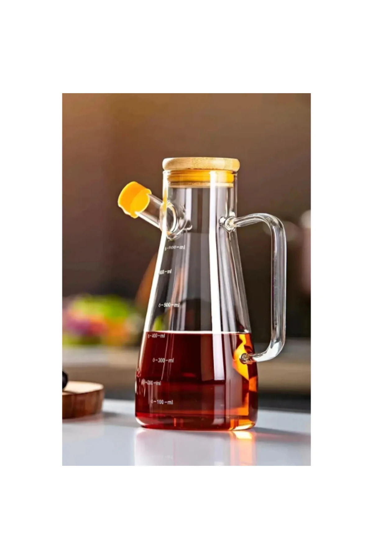 Standlı 2'li Cam Yağdanlık