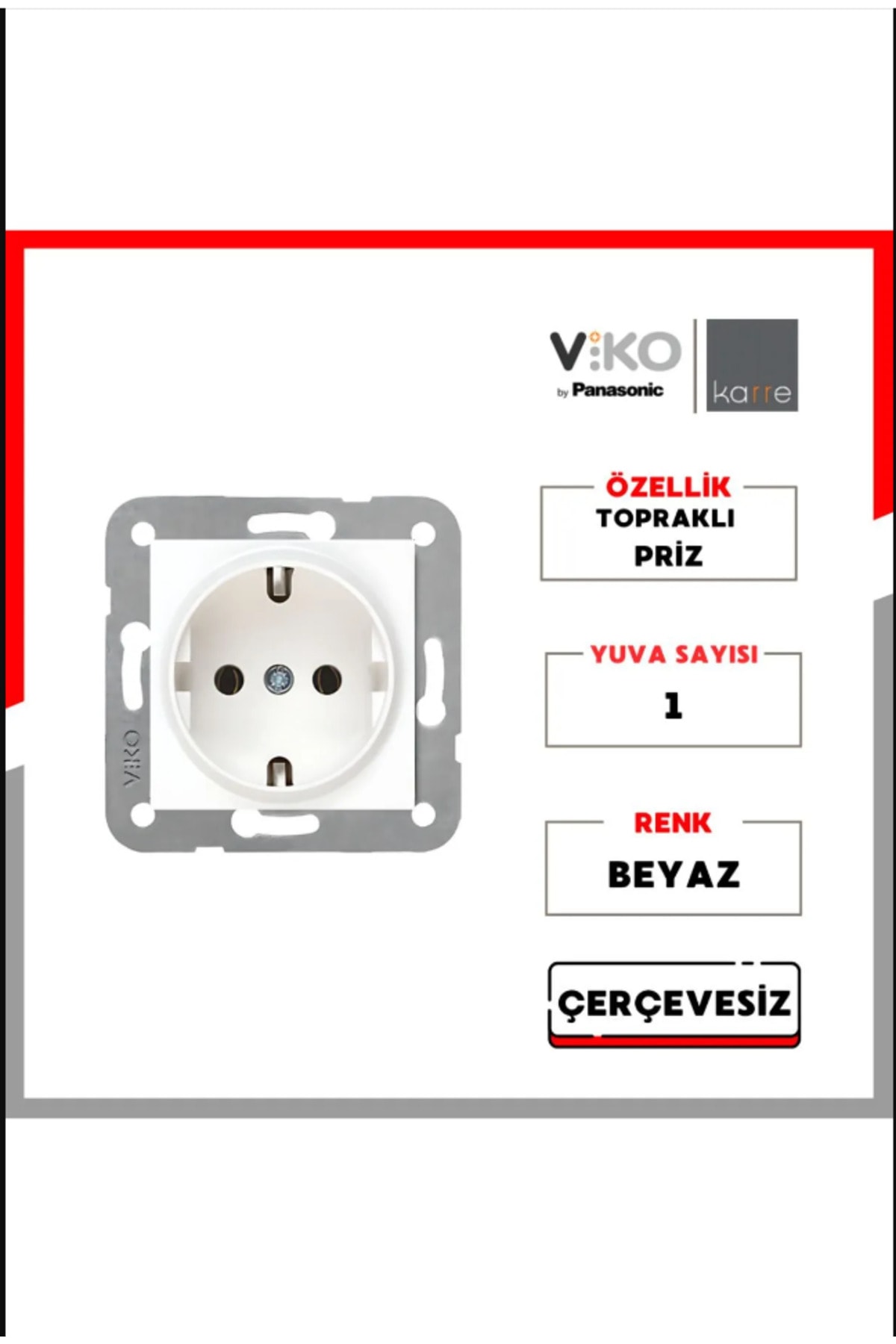 KARRE 12'Lİ TOPRAKLI PRİZ