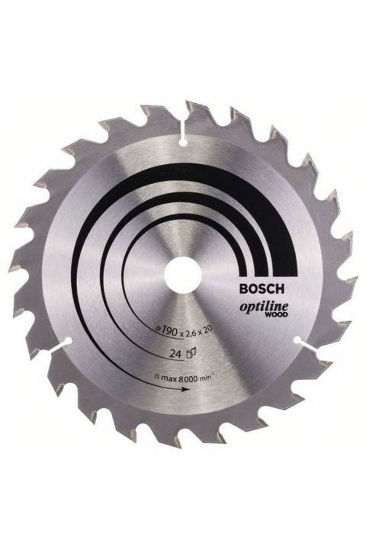 Ahşap Için 190x20 mm 24 Diş Daire Testere Bıçağı