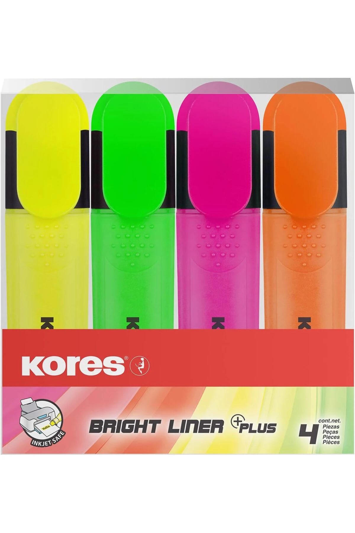TM36140 işaret kalemlerine 4'lü set Bright, sarı/yeşil/turuncu/pembe 1198781