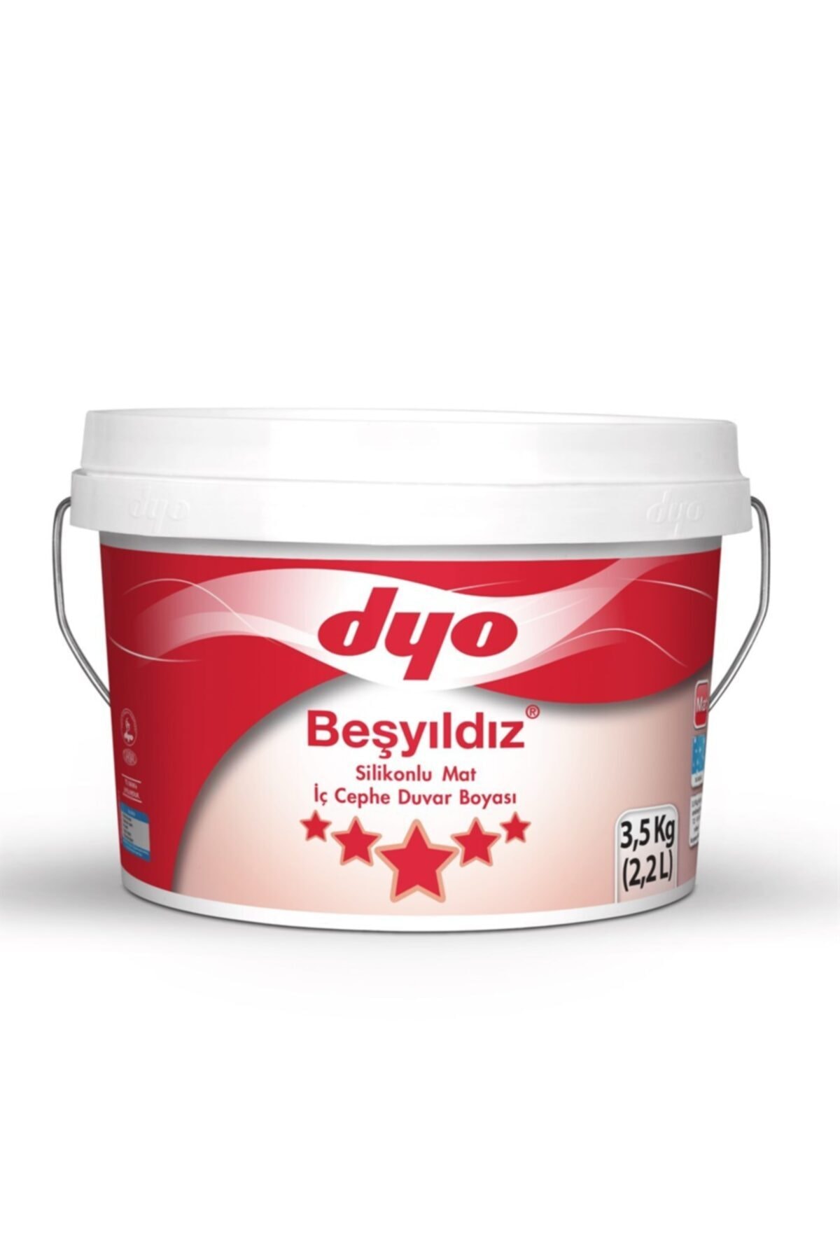 10 No Beşyıldız Iç Cephe Silikonlu Boya 3,5 kg 0986 Begonya