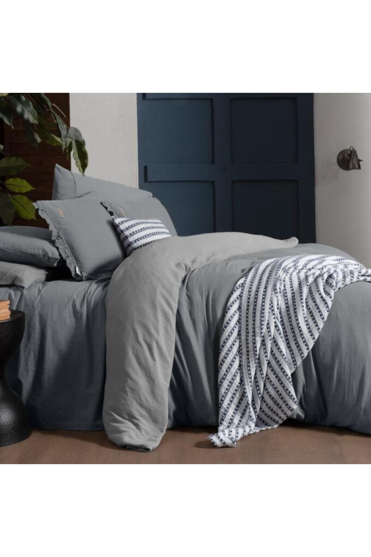 Mood Comfort Kenyon Tek Kişilik Nevresim Takımı Gri