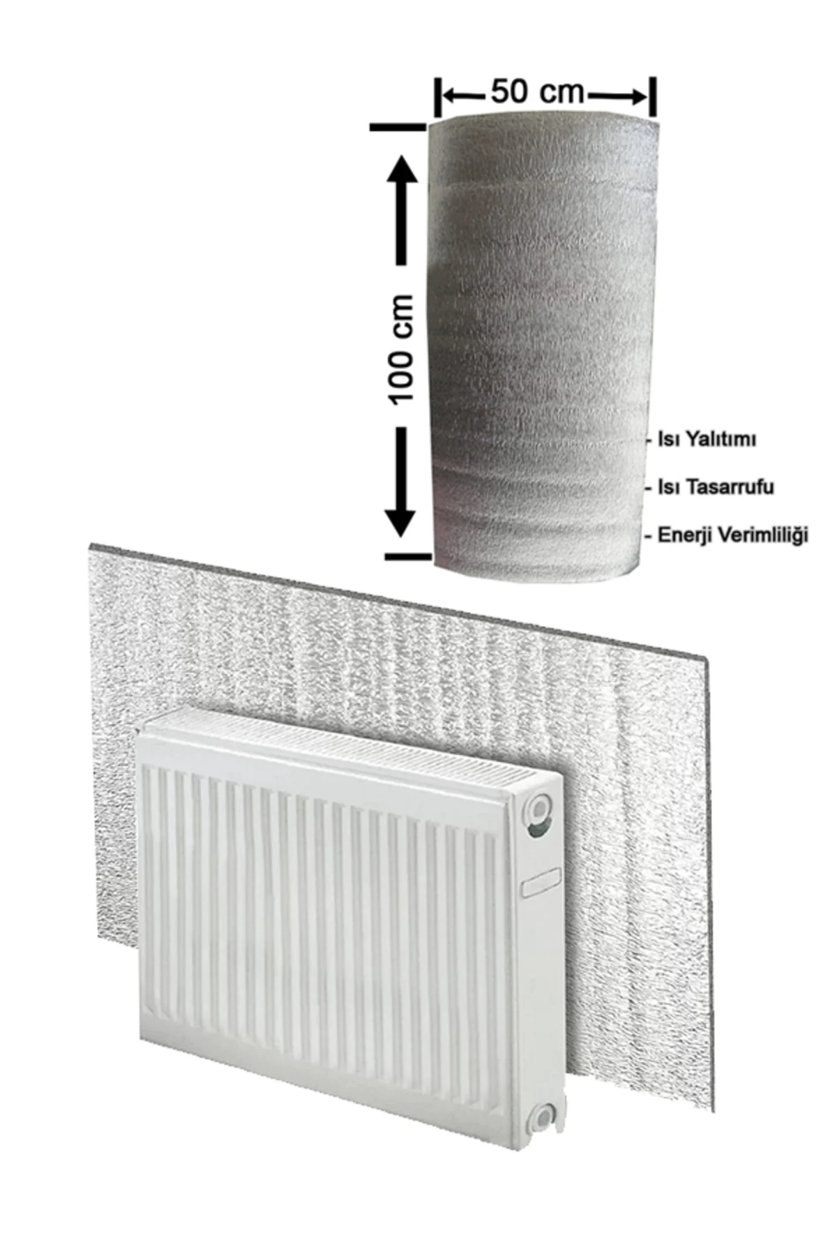 5 Adet Kalorifer Petek Arkası Isı Yalıtım Izolasyon Levha 0,5 Cm Radyatör Petek Arkalığı Yalıtım