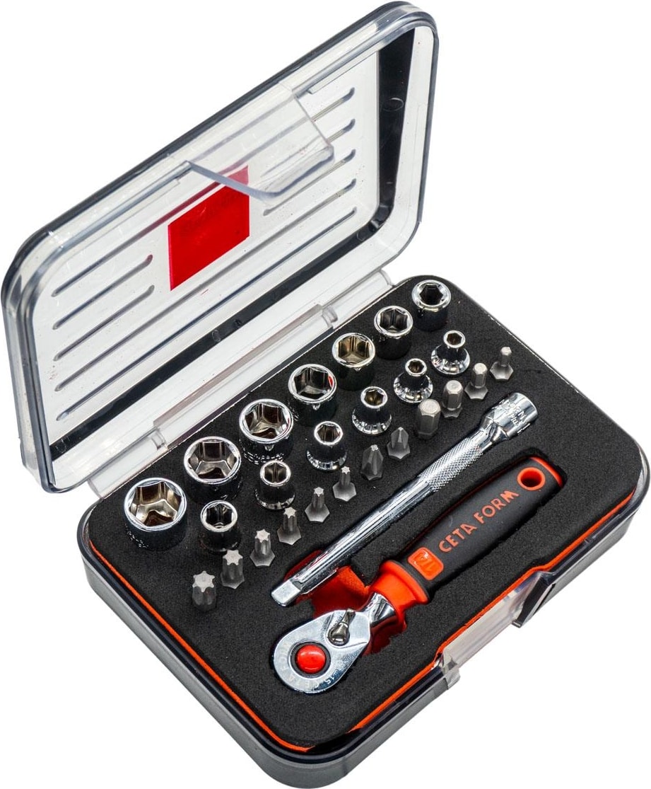 C00-27PH5 1/4" 6 Köşe Lokma Takımı 27 Parça (P.kutu)