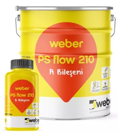 Weber PS Flow 210 Kendiliğinden Yayılan Derz Dolgu Malzemesi 12,5 KG Set