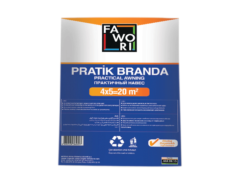 FAWORİ PRATİK BRANDA 4 x 2.5 m  10 m2