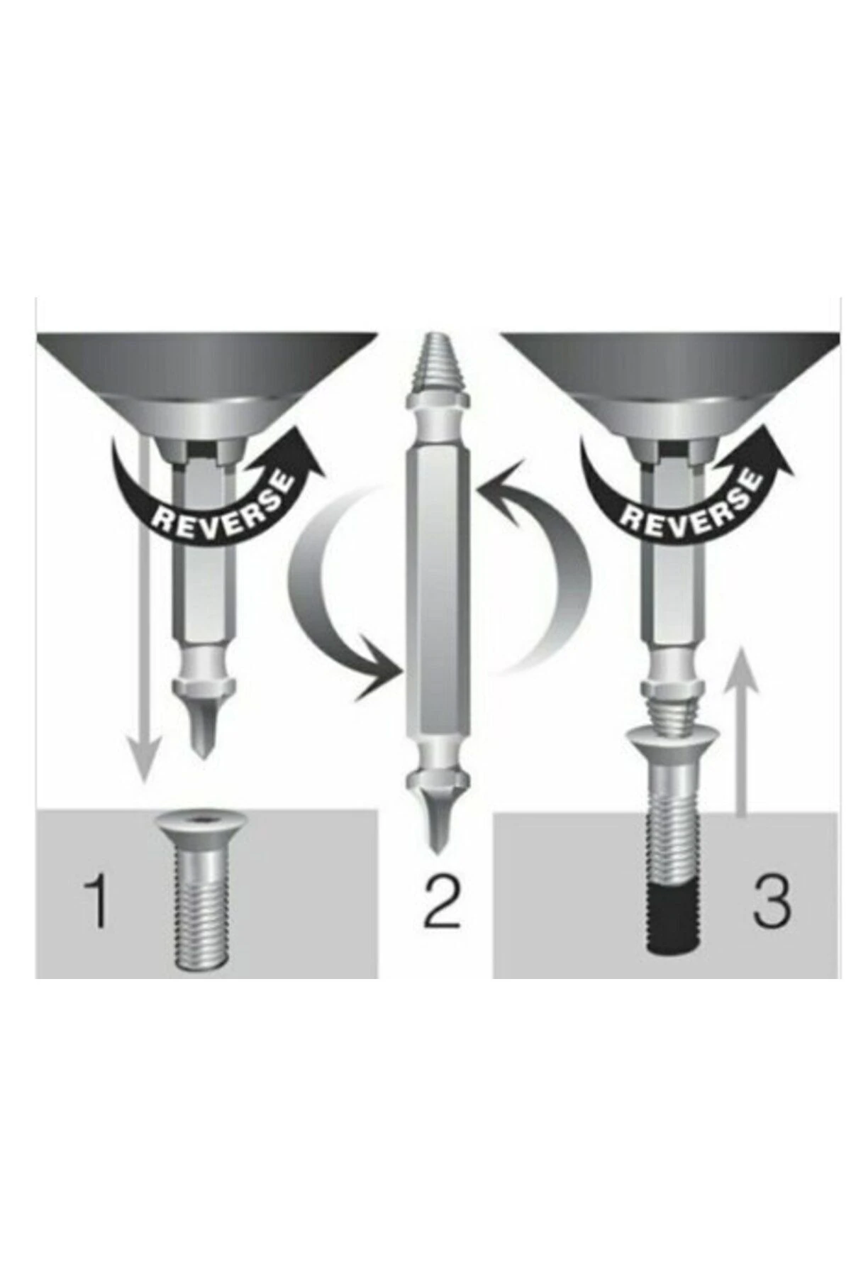 Vida Sökücü Bozuk Vida Çıkarıcı Hasar Görmüş Vida Sökme Aleti Yalama Vida Çıkarıcı