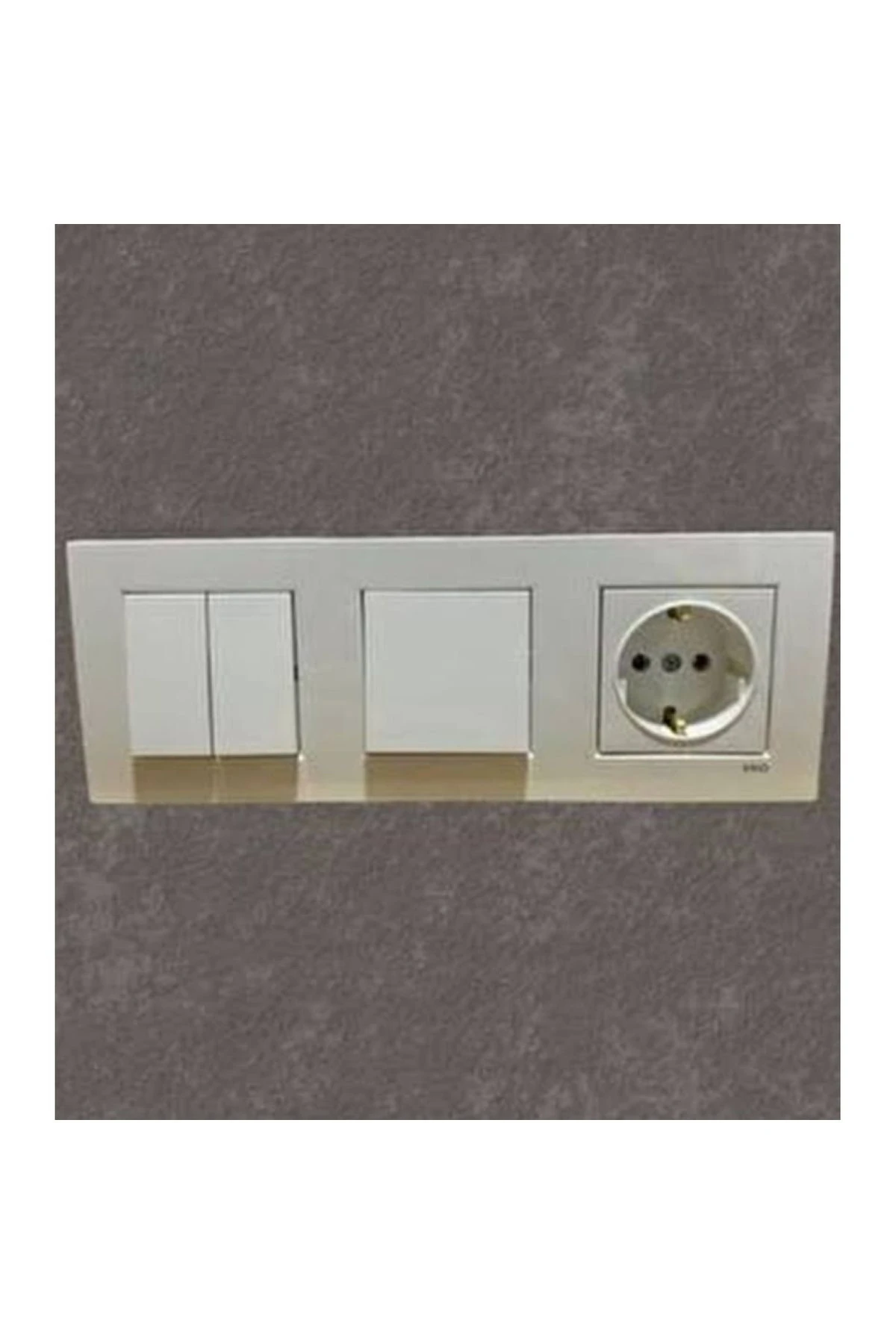 Viko Karre Beyaz Komitatör (İKİLİ ANAHTAR) , Anahtar ,priz 3lü Set