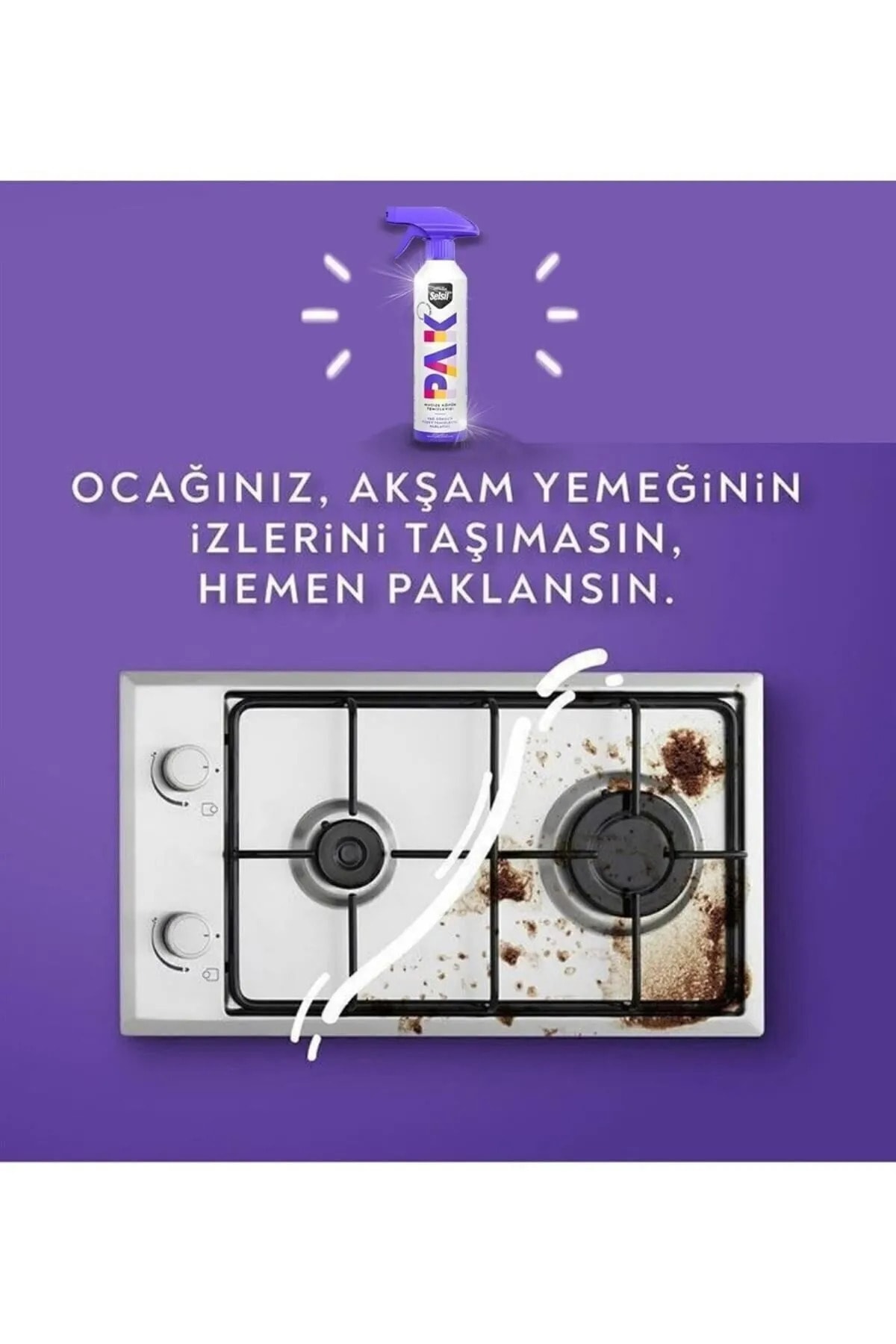 SELSİL Pak 4 Lü 500 Ml Mucize Köpük Temizleyici Sprey Yağ Sökücü Yüzey Temizleyici Parlatıcı Loretta