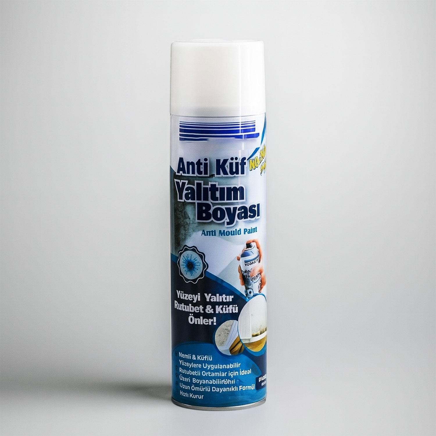 Nem Küf Karşıtı Yalıtım Boyası Rutubet Önleyici Kapatıcı Izolasyon Kaplama 500 ml Beyaz 350 gr