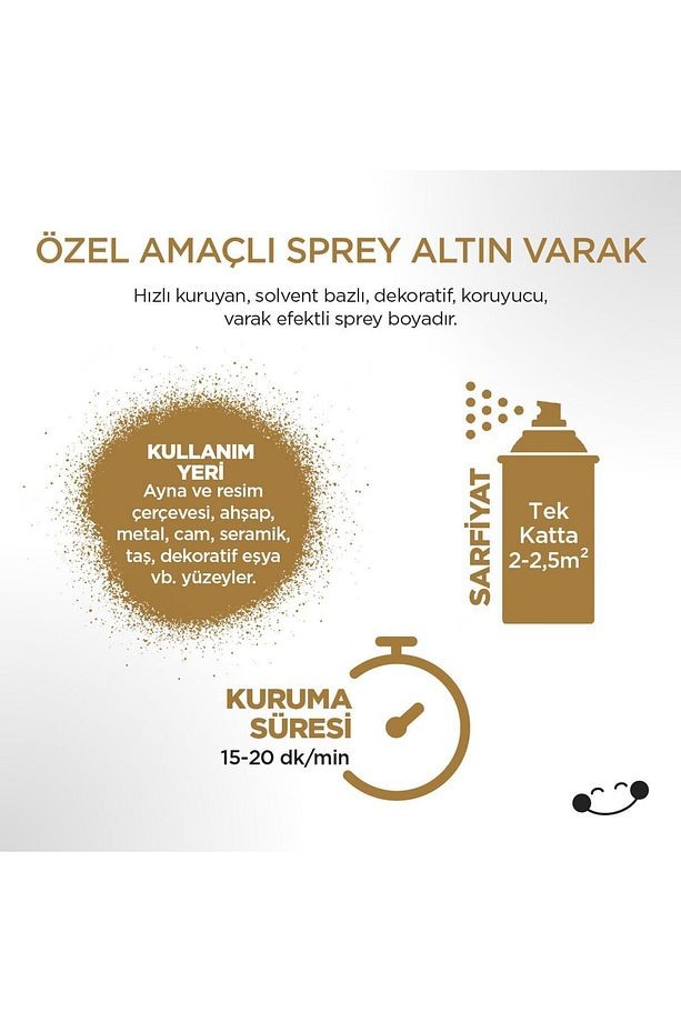 Altın Varak Efektli Sprey Boya 400 ml