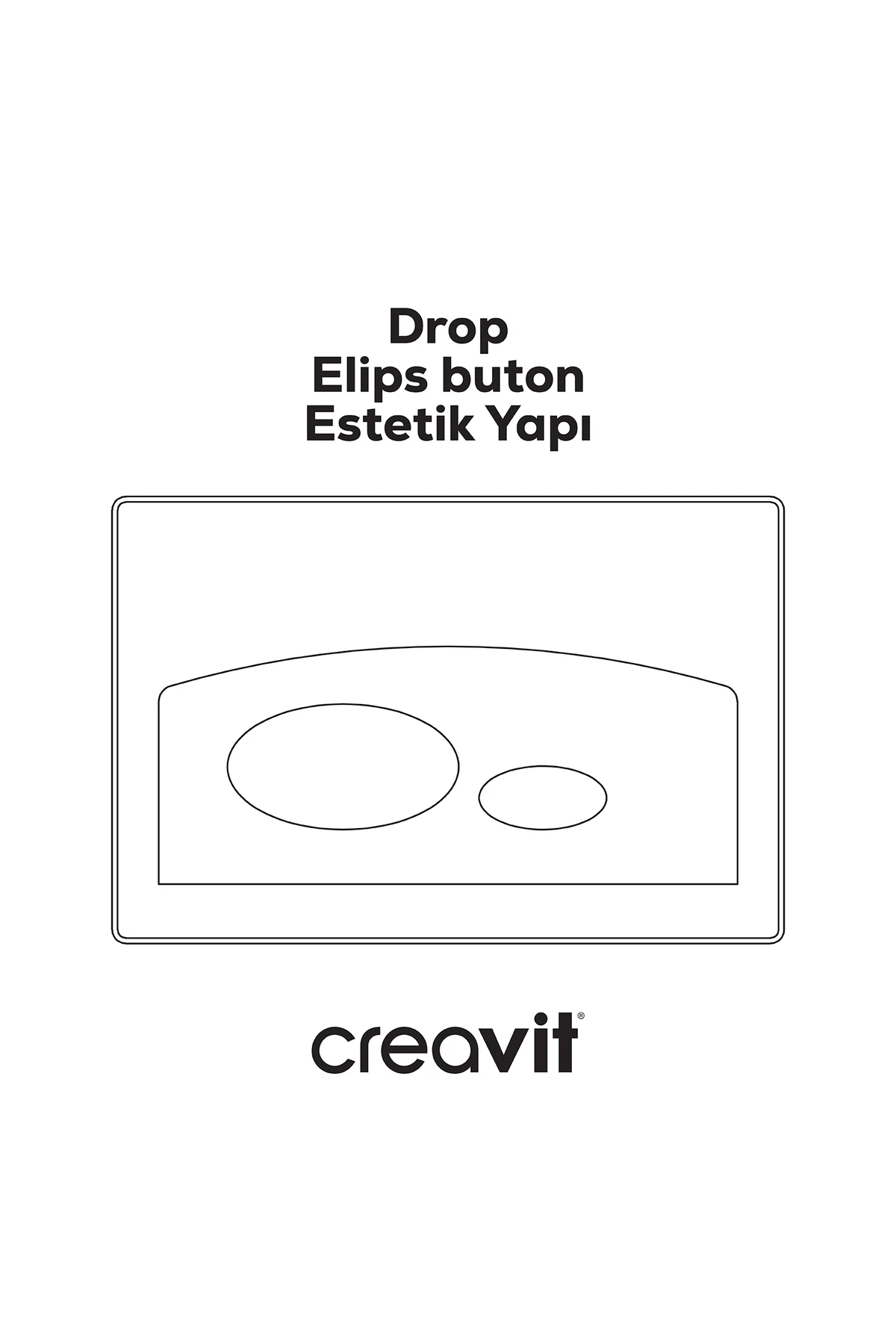 Drop Beyaz Askı Rezervuar Kumanda Paneli