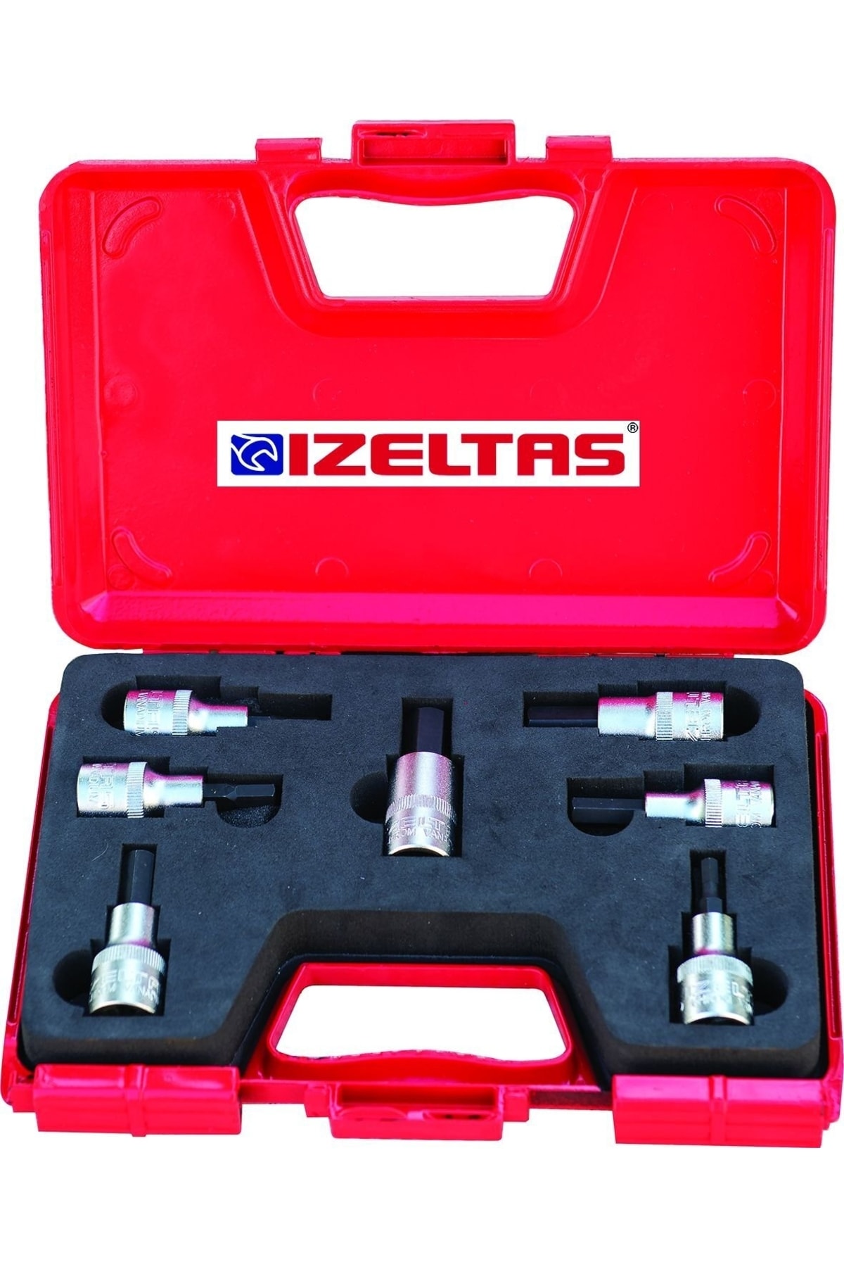 İZELTAŞ 1/2 Lokmalı Allen Uç Takımı (60mm 7 Parça)- 1113001107