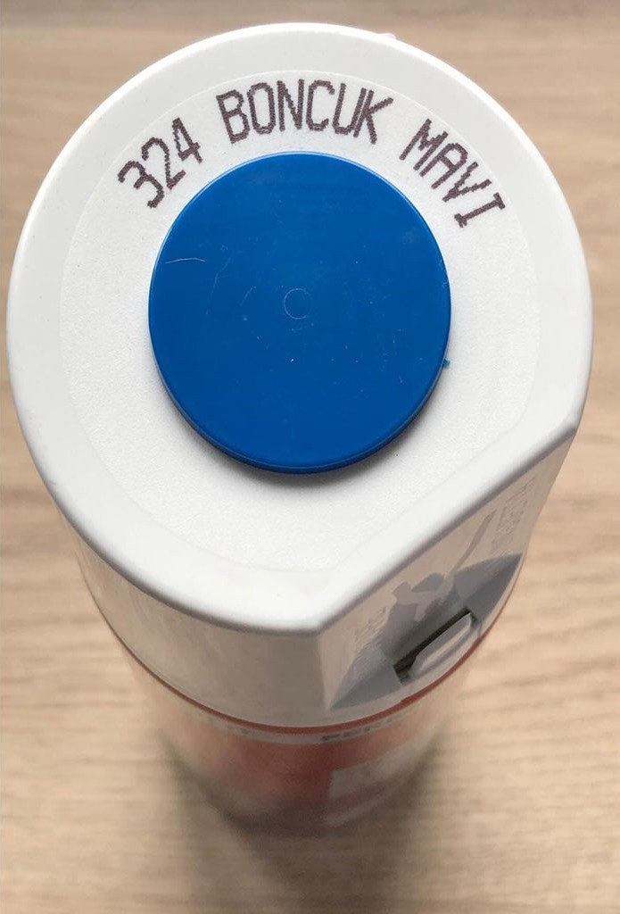 Sprey Boya 324-BONCUK Mavi (RAL-5017) 400 ml