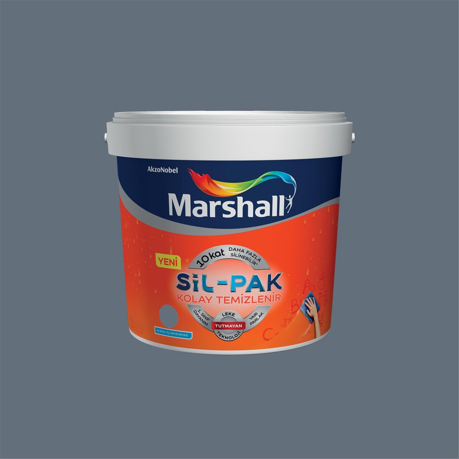 Füme 7,5 Litre Sil-Pak Kolay Temizlenir Silinebilir Su Bazlı Iç Cephe Boyası (MARSHALL.5253983)