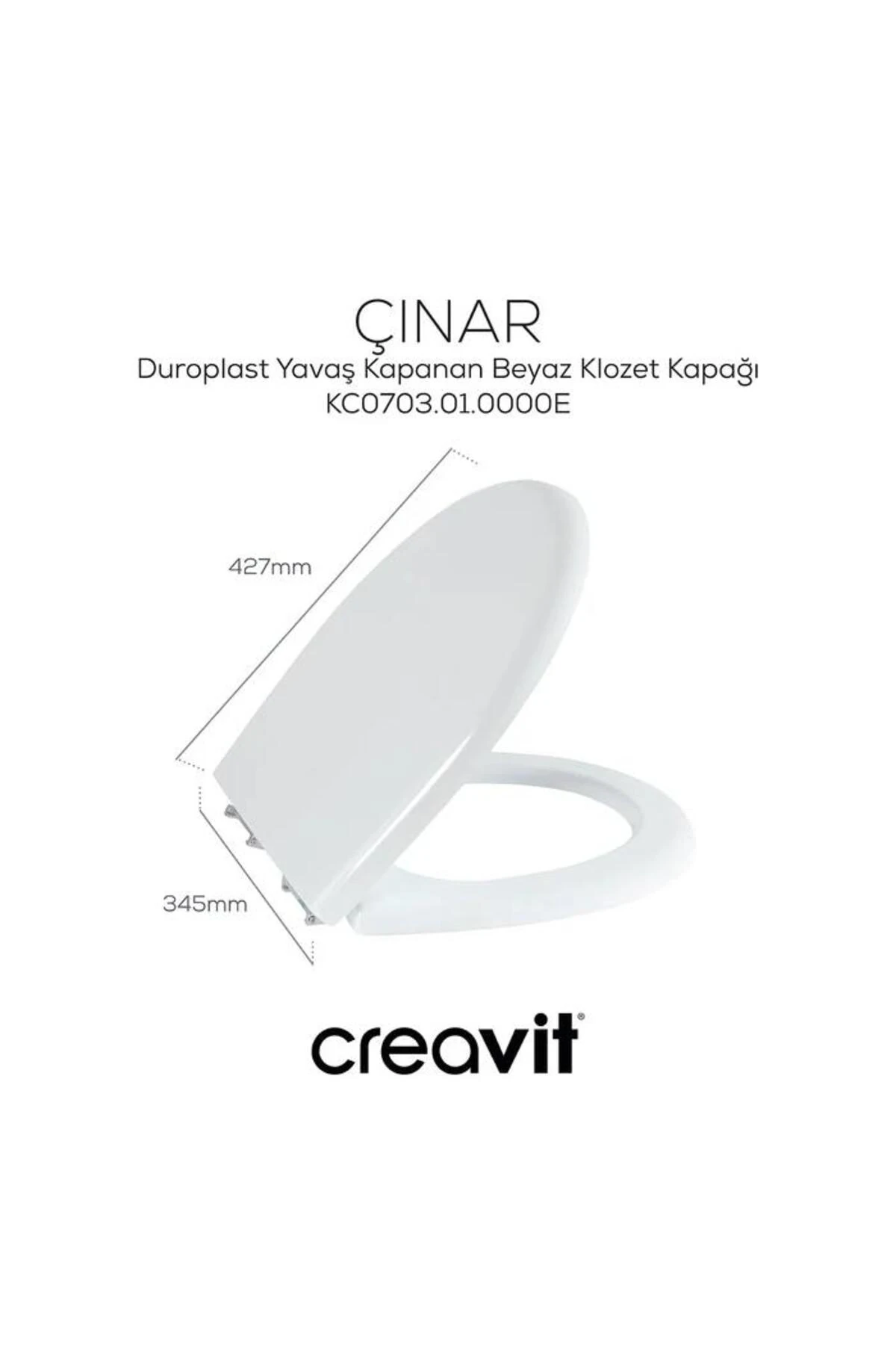 Bedensel Engelli Alttan Çıkışlı Klozet + Rezervuar + İç Takım + Çınar Yavaş Kapanan Kapak 4