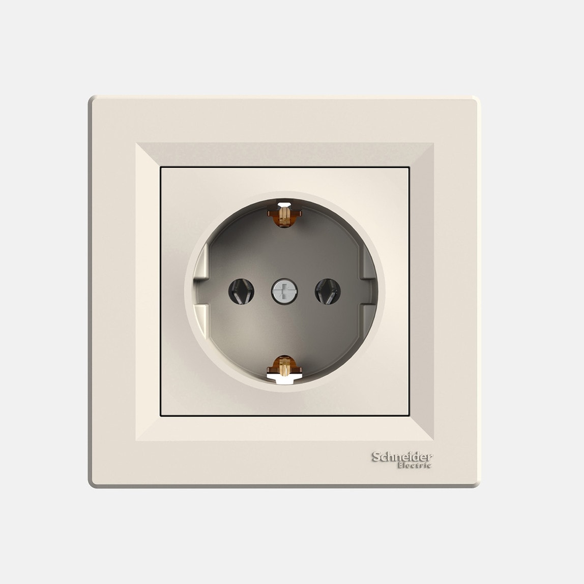 Asfora Topraklı Priz Krem