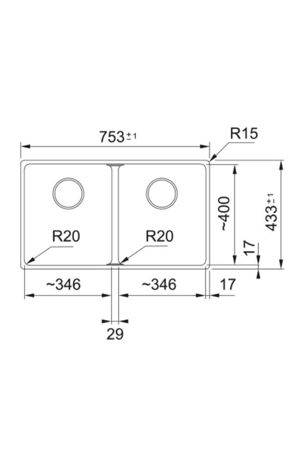 Maris MRG 120-35-35 Avena Tezgahaltı Granit Evye
