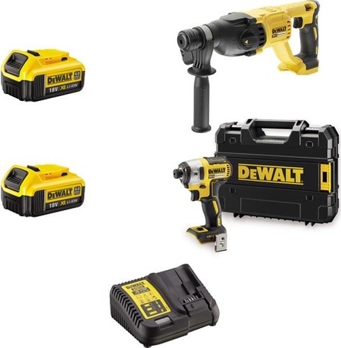 DEWALT DCH133NT Şarjlı Kırıcı DELICI+DCF887 Tork SIKMA+2X4AH Akü+1xdolum Cihazı