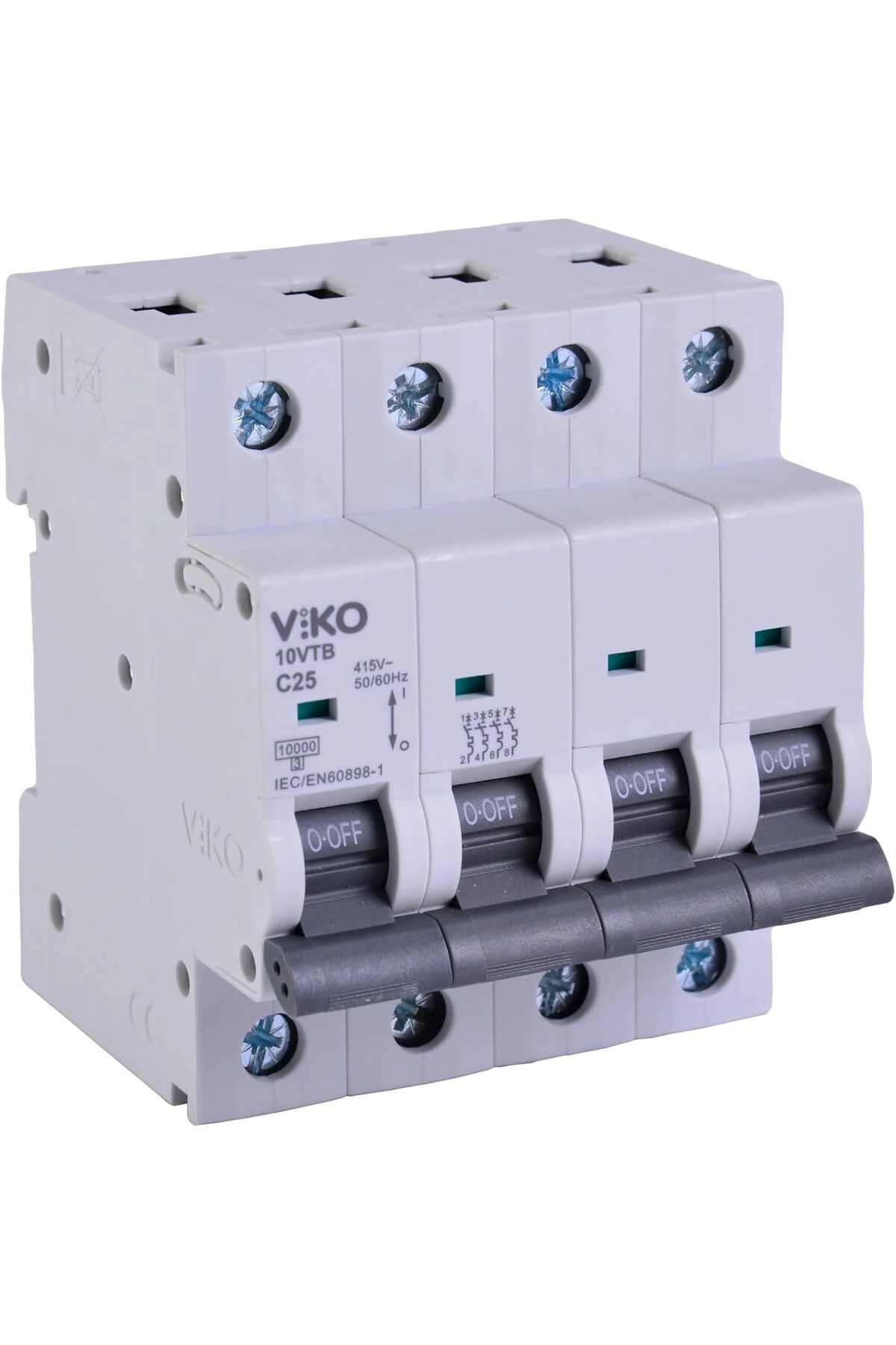 10VTB-4C25 Otomatik Sigorta 10kA C Tipi 4 Kutup 25A 1157054