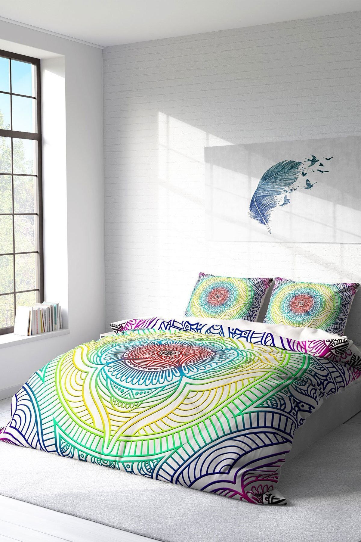 Rainbow Modern Çift Kişilik Nevresim Takımı