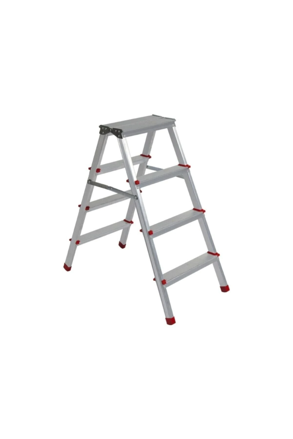 Yakut Serisi 4 4 Basamaklı Çift Çıkışlı Galvanizli Profil Merdiven (EV, BAHÇE, IŞYERİ IÇİN UYGUN)