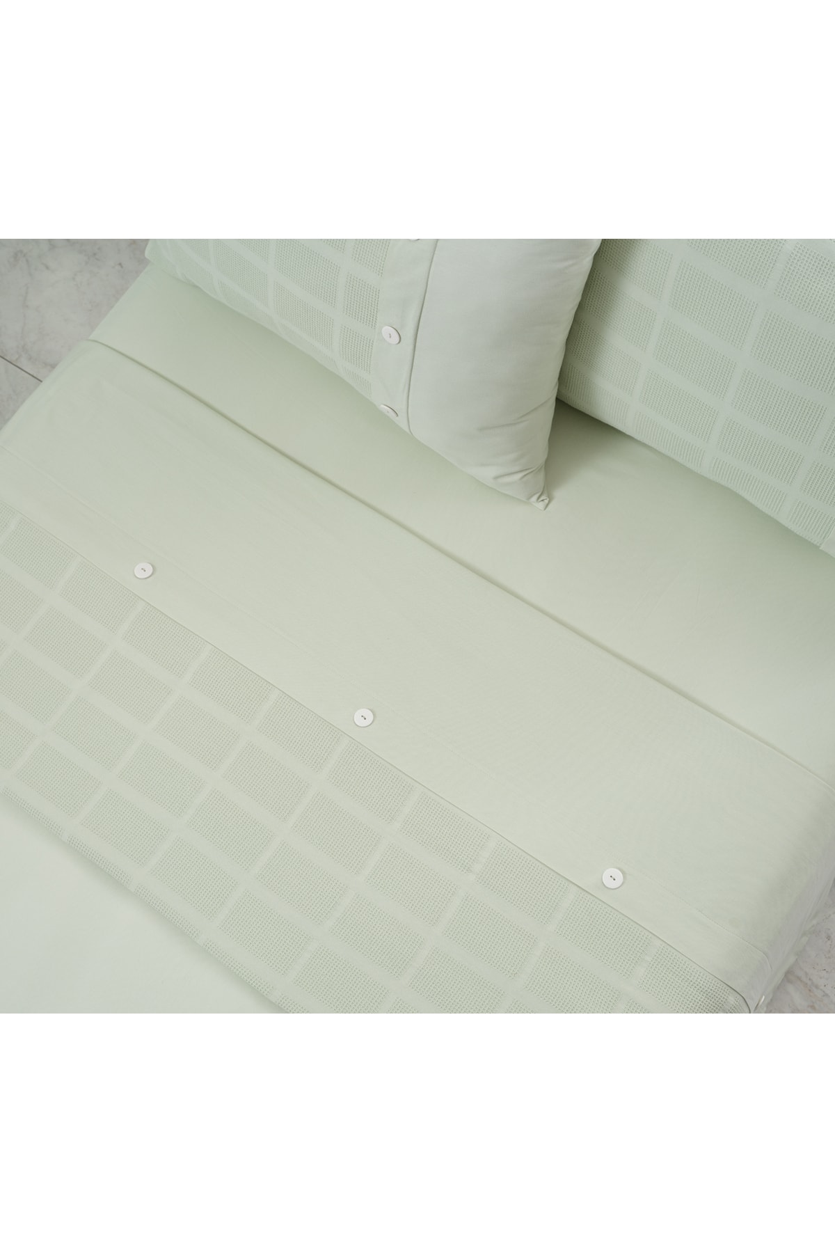 Multi Selection Nevresim Takımı + Pike Gloria Tek King Size - Yeşil
