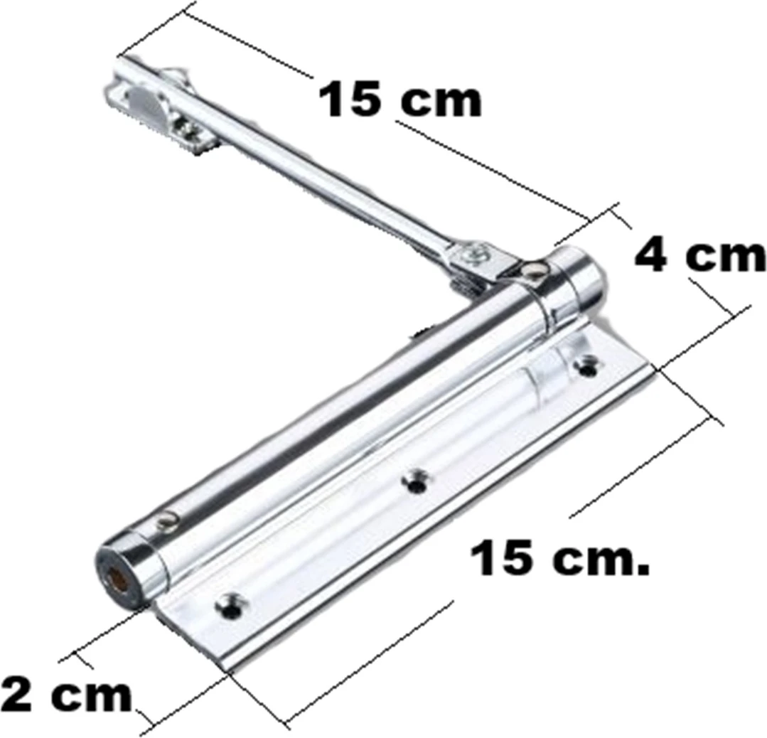 SERVO Krom, otomatik kapı kapatıcı (kapı itme yayı, bahçe kapısı, oda kapısı, daire kapısı kapatıcı)