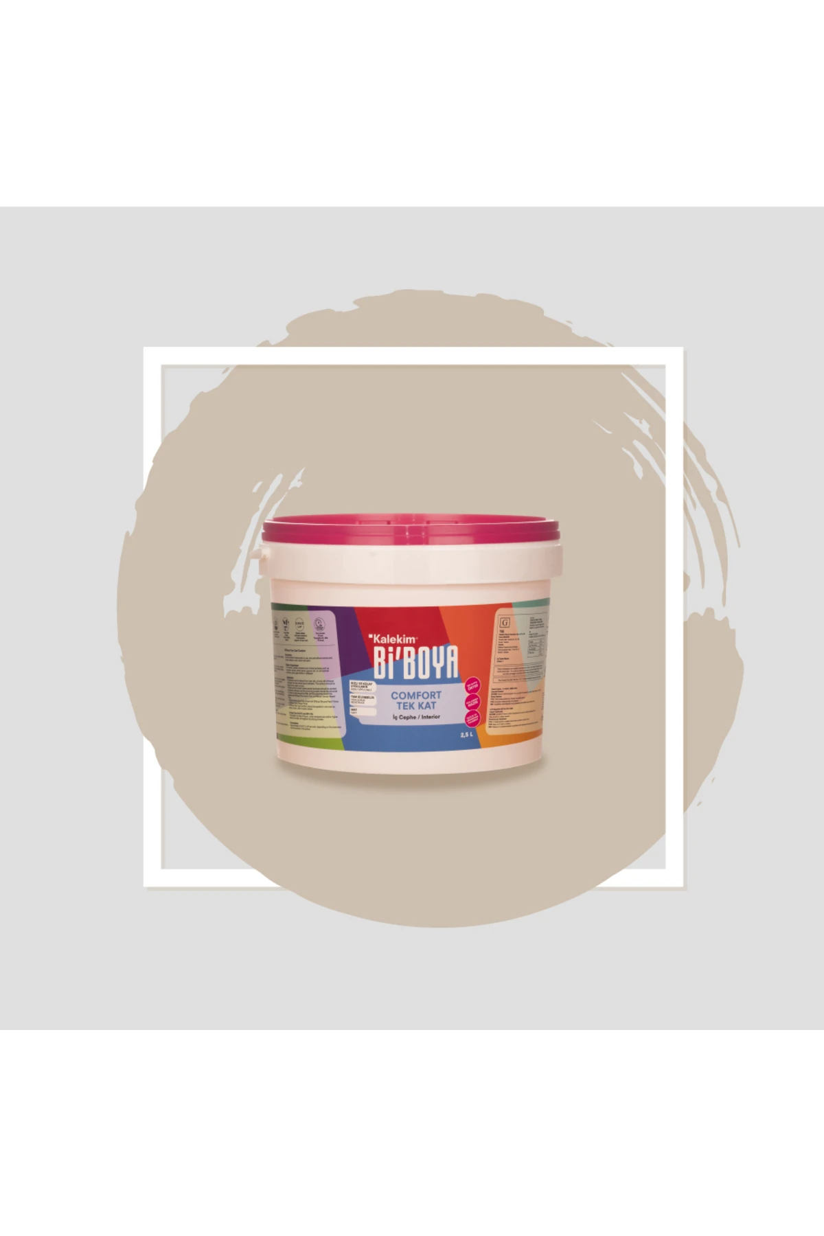 Tek Katta Örten Boya 2.5 Lt Kum Fırtınası