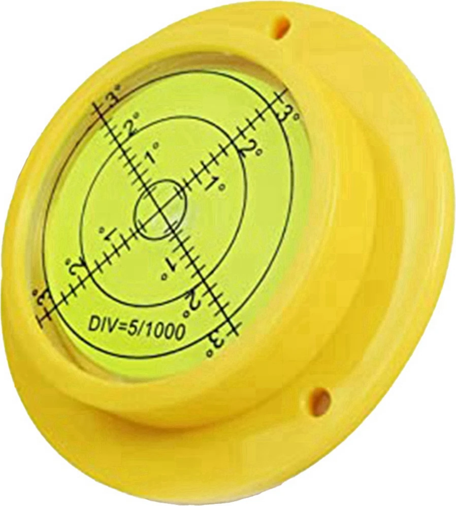 Yuvarlak Kabarcık Seviyesi, 90X17MM Yüksek Hassasiyetli Dairesel Su Terazisi, 3 Montaj Delikli, Ölçüm Aleti Aracı (Yurt Dışından)