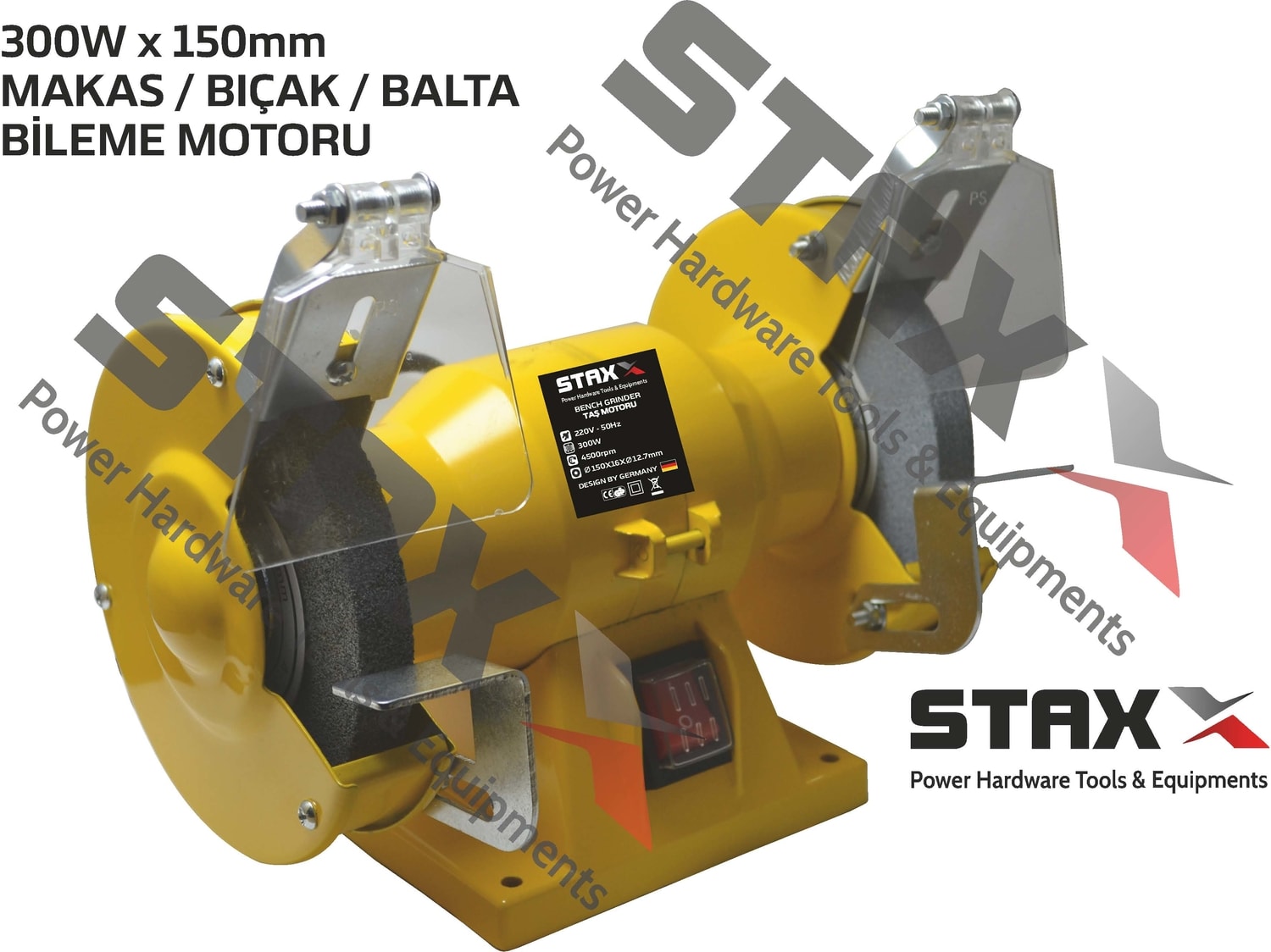 Bıçak Makas Balta Bileme Motoru 300 W Çark Zımpara Bileme Taşı 150 mm