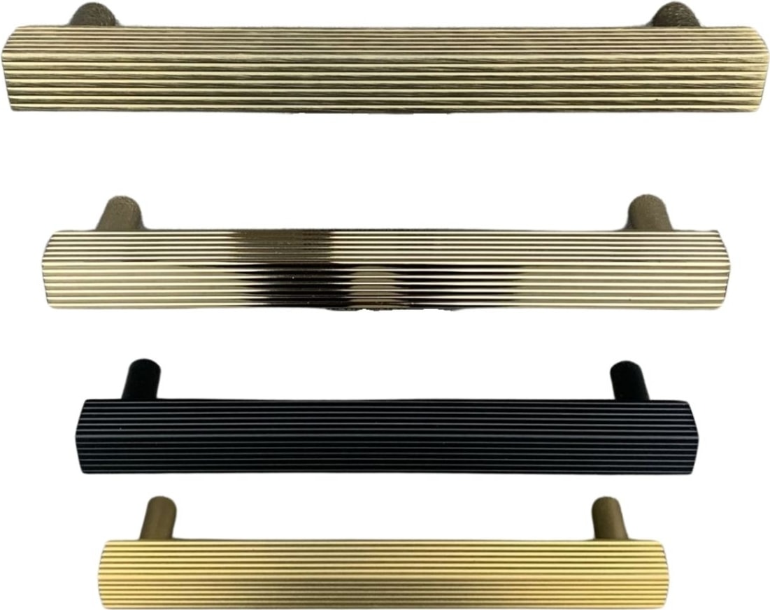 8801 Çizgili Modern Kalın Kulp Siyah Renk 960 mm