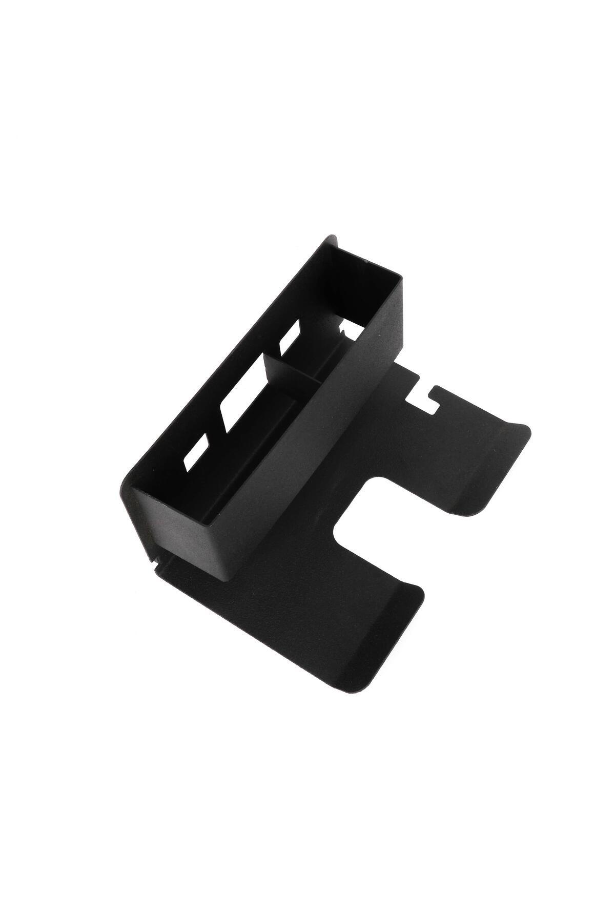 Siyah Metal Yapışkanlı Saç Kurutma Askısı,yapışkanlı Banyo Düzenleyici Organizer Fön Makinelik Mt83s