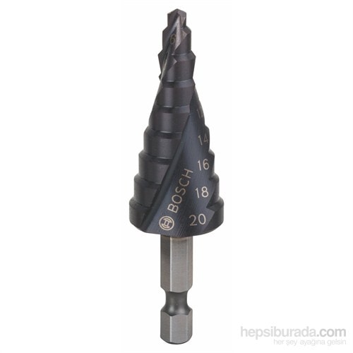 BOSCH - Kademeli Matkap Ucu Hss-Altin - 4 - 20 Mm, 70,5 Mm