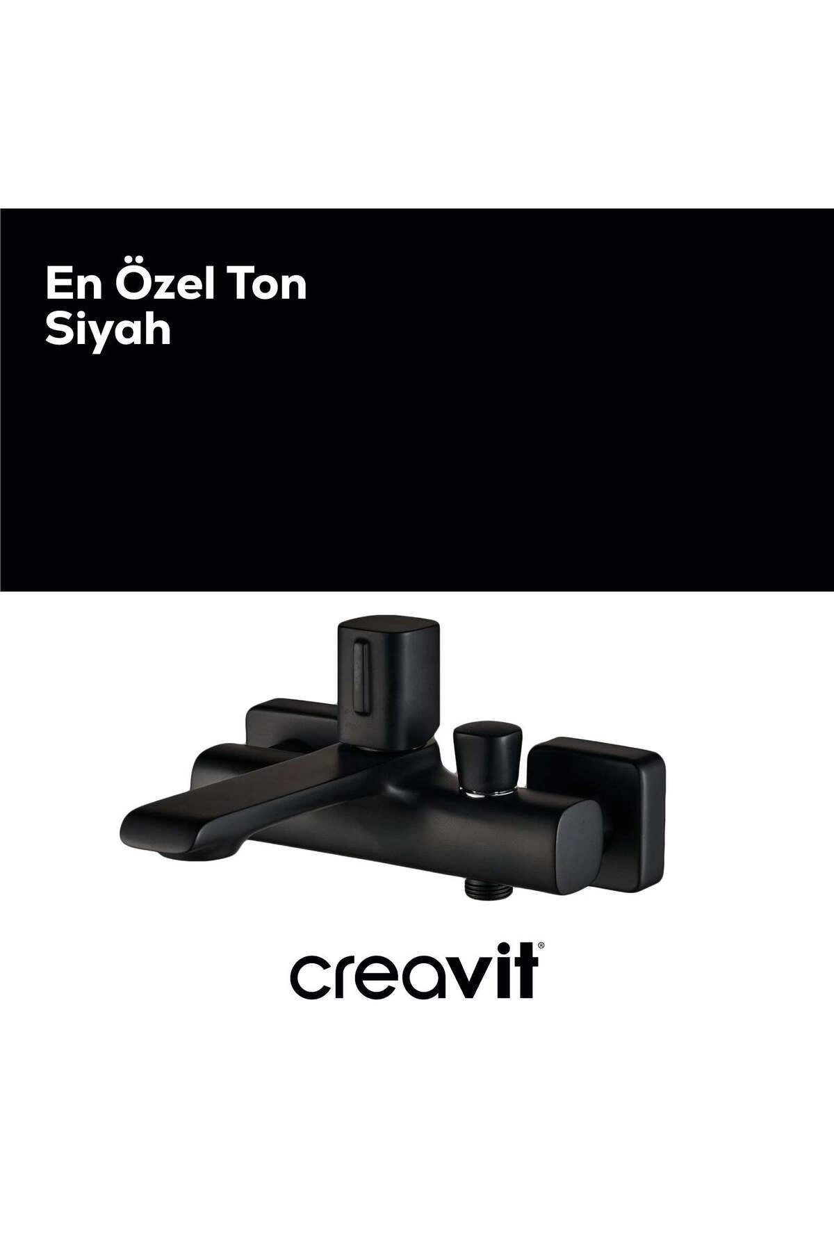 Alfa Banyo Armatürü Mat Siyah