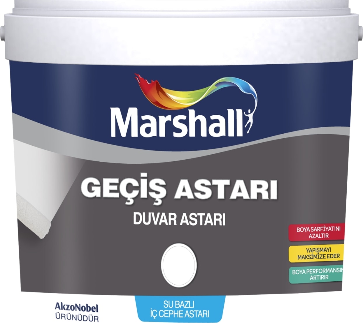 Geçiş Astarı 15lt-Yağlı Boyadan Su Bazlı Boyaya Geçiş Sağlar-Çıkmayan Lekeleri Kapatır