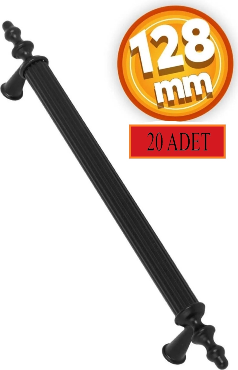 128 mm Polimer Dolap Kulpu 20 Adet Vidalı