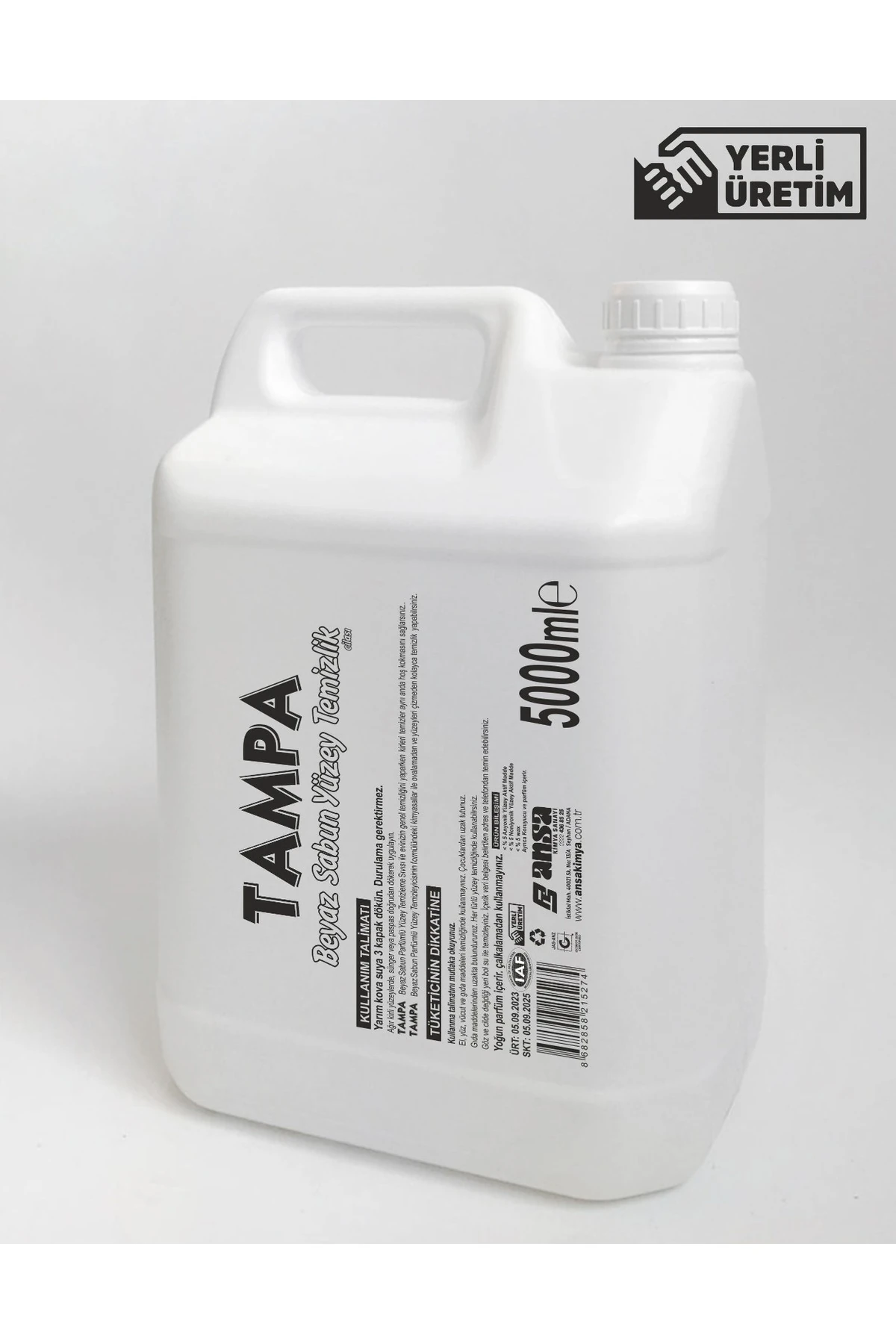 Beyaz Sabun Kokulu Genel Yüzey Temizleyici 5 Lt