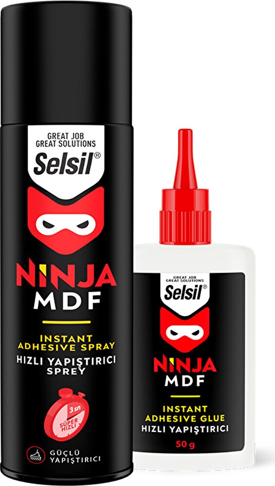 Ninja Mdf Hızlı Yapıştırıcı 200 ml + 50 gr