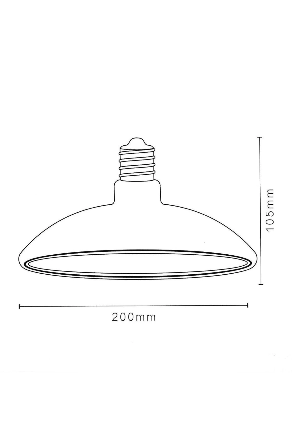ÖZEL TASARIM DEKORATİF ŞERİT LED FÜME CAM 6W 2500K E27 DUY AVİZE ŞEKLİNDE TASARRUFLU LED AYDINLATMA