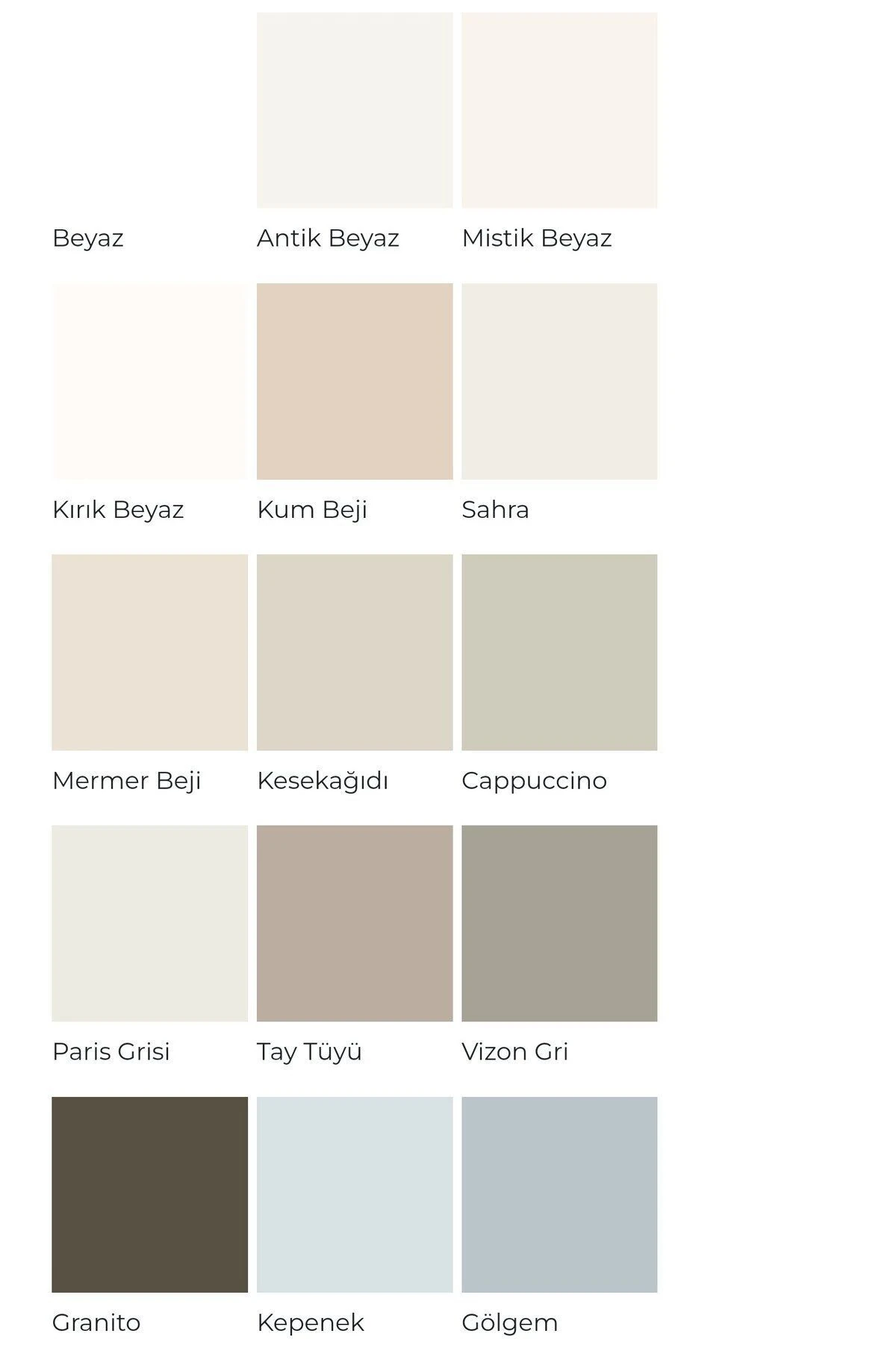 Stella Su Bazlı Saf Akrilik Açık Fildişi Boya Ve Dekor Kadife Rulo