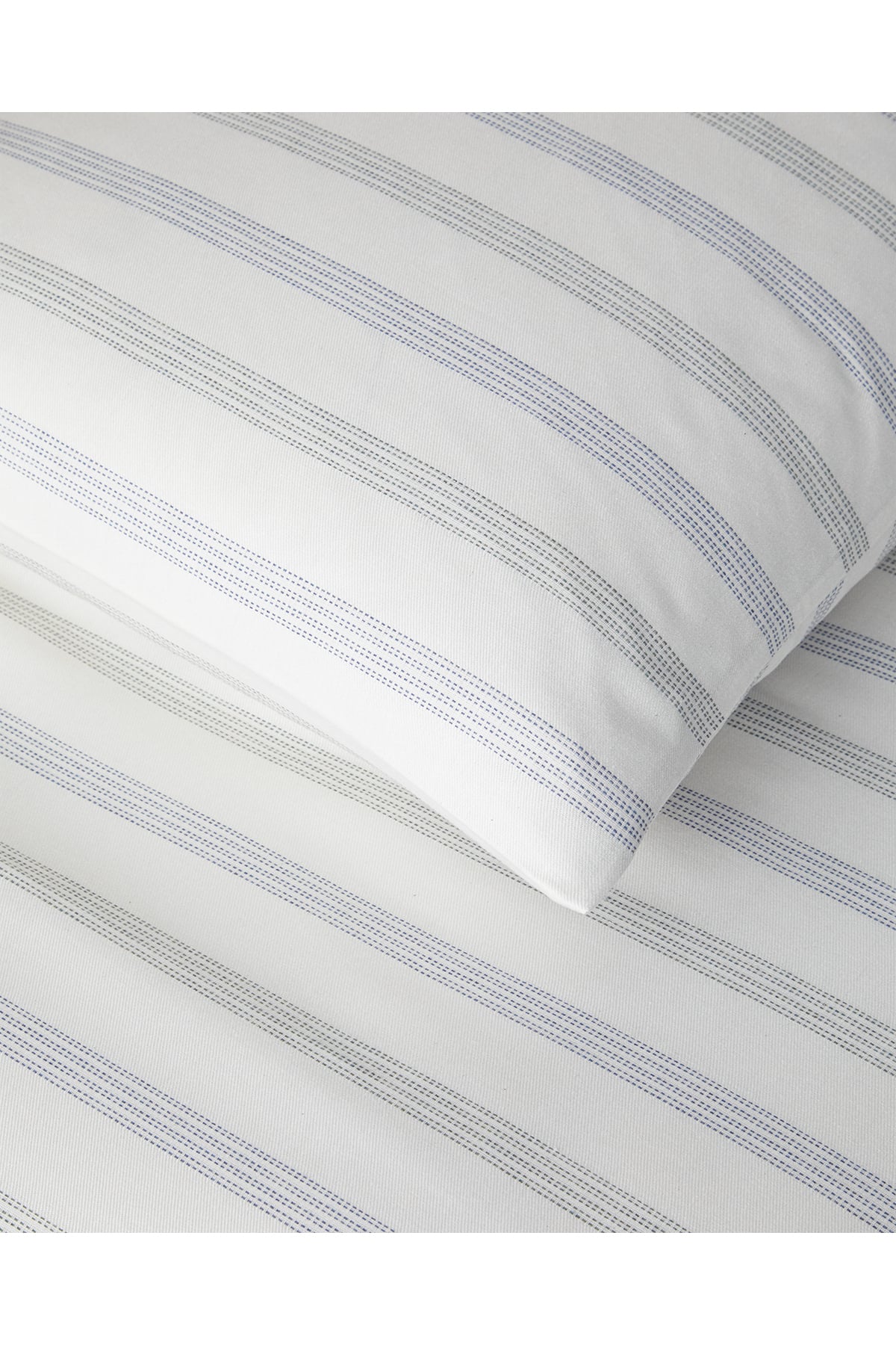 Bold Stitch İpliği Boyalı King Size Nevresim Takımı 240x220 cm Lacivert-Yeşil