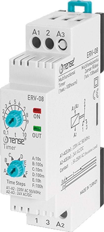 W-Otomat Tip 0.1SN-100 Saat Multifonksiyonlu Zaman Rölesi