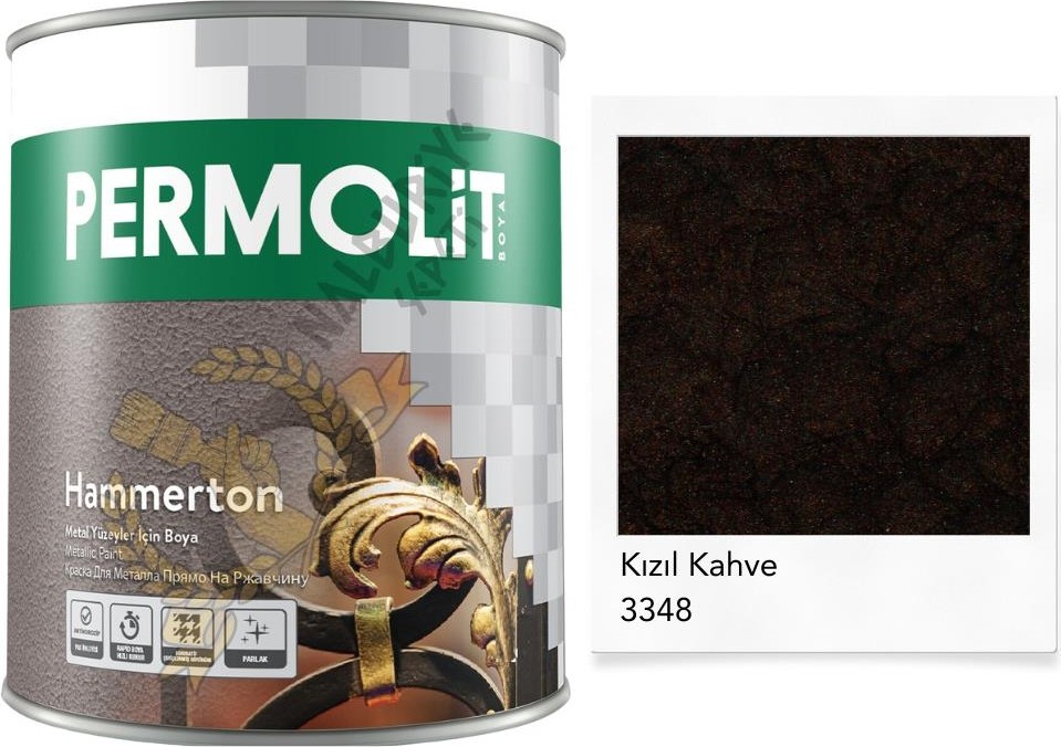 Hammerton Dekoratif Metal Boyası Kızıl Kahve 0.75 Lt.
