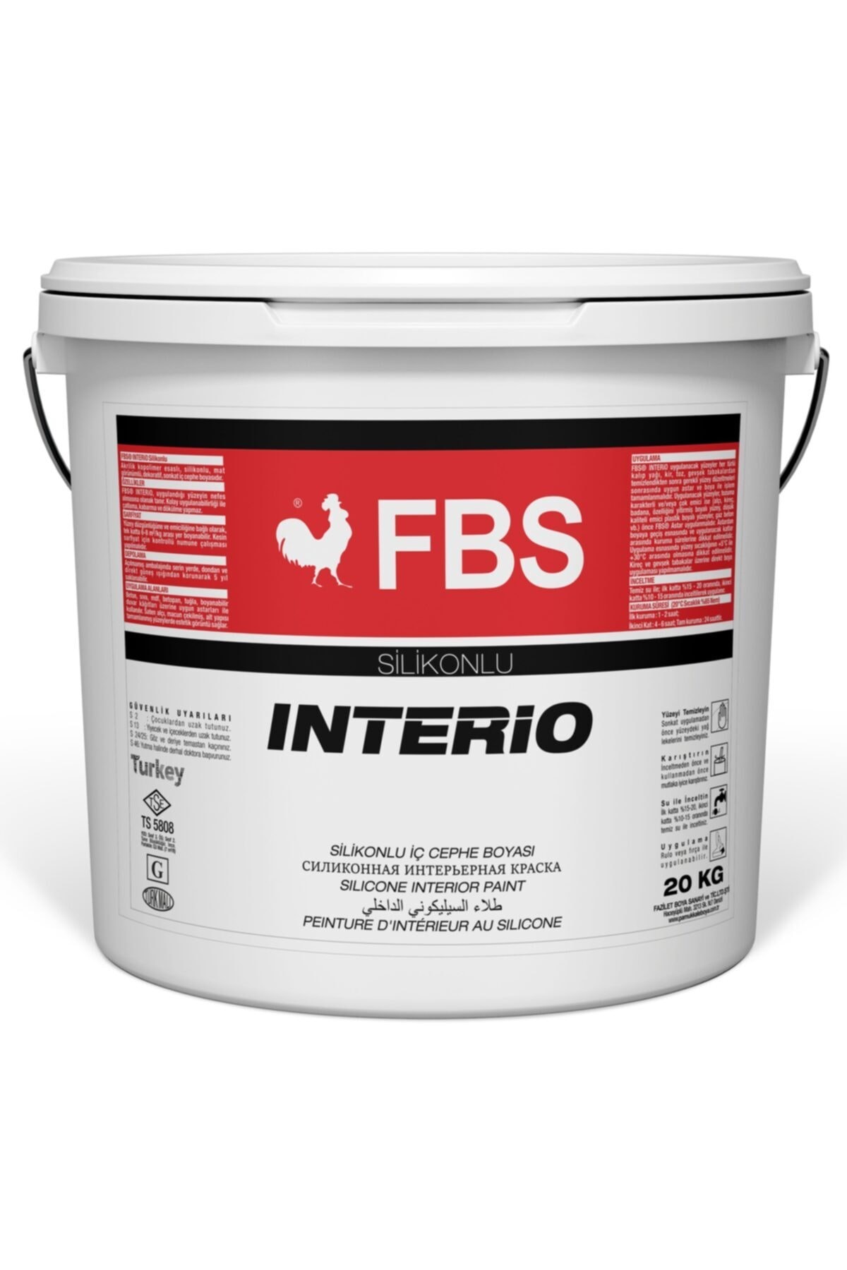 Pamukkale Fbs Interıo Silikonlu Iç Cephe Boyası 20 Kg