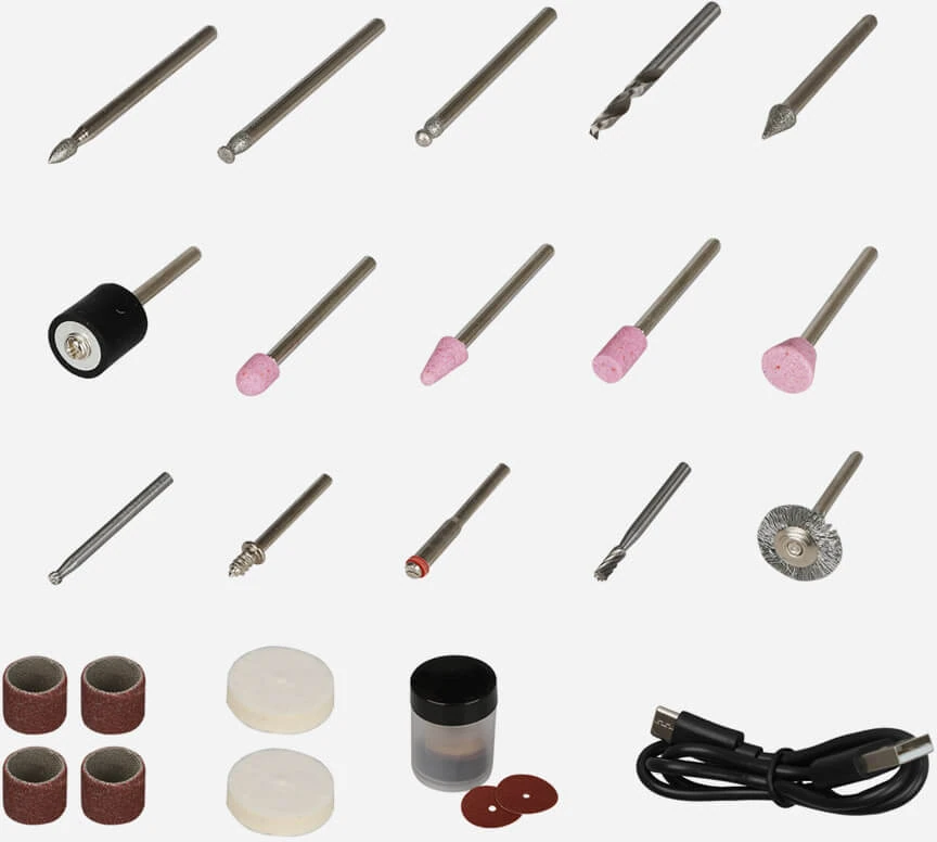 RTM1310 Şarjlı Mini Taşlama Gravür Seti 42 Parça