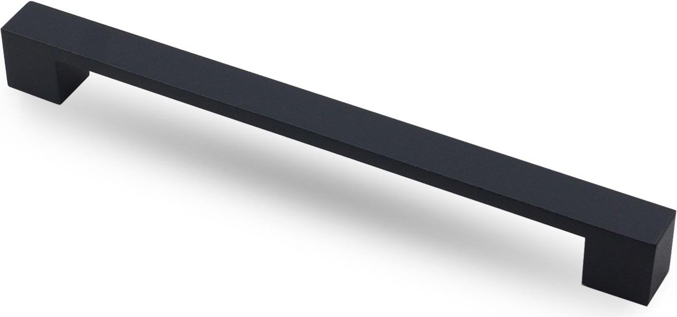 Cemre Çekmece Mutfak Dolap Kapak Kulpu 192 mm Mat Siyah Metal Kulp
