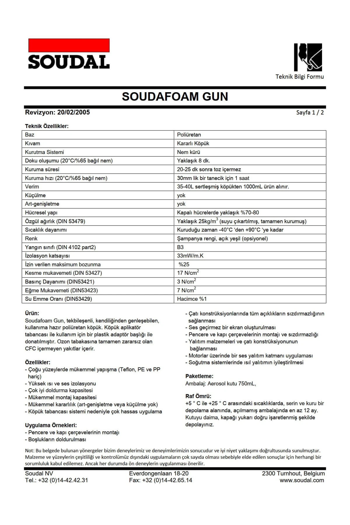 Tabancalı Köpük 750 Ml/875 Gr--3 Adet